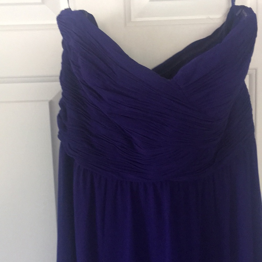 Strapless convertible chiffon gown NEW Lauren